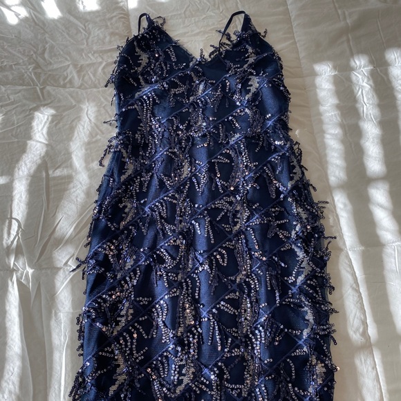 Papaya Dresses & Skirts - BLUE SEQUIN DRESS